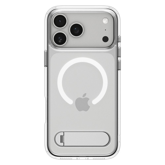 Spigen Ultra Hybrid "S" MagSafe tok iPhone 17 Pro készülékhez, átlátszó / fehér