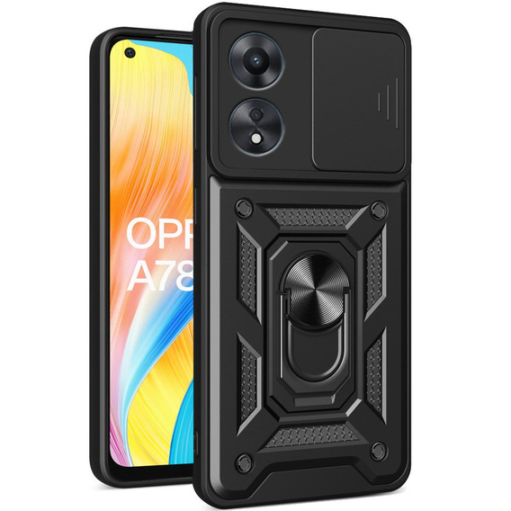 Telefontok a Oppo A78 4G, CamShield Slide, fekete