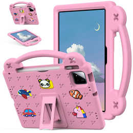 Gyermek tok Xiaomi Pad 7 / 7 Pro, Cute Patterns, állvánnyal, rózsaszín
