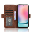 Pattintható tok a Samsung Galaxy A25 5G, Card Slot, barna