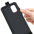 Pattintható tok a Nokia G60 5G, Flip, fekete