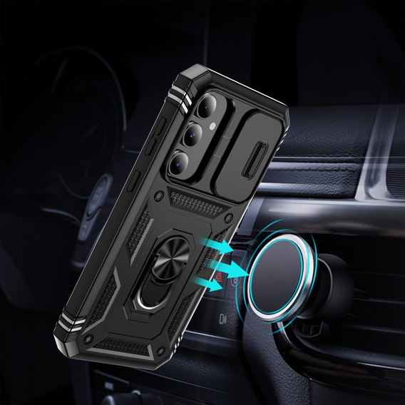 Telefontok a Samsung Galaxy S23 FE, CamShield Slide, fekete