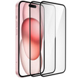 2x kerámia ERBORD hibrid üveg a iPhone 15 Plus