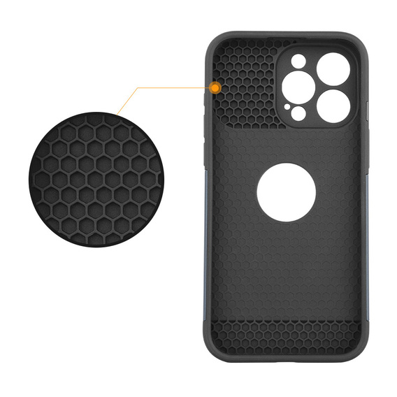 Telefontok a iPhone 15 Pro, ERBORD MagProtect Slide Camera, titánium kék