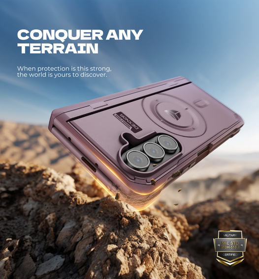 Dexnor mágneses páncélozott tok kettős állvánnyal Samsung Galaxy Z Fold7 készülékekhez