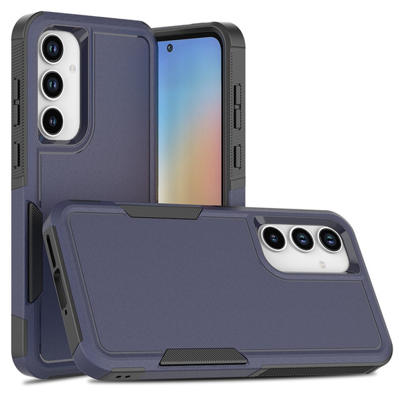 Páncélozott tok Samsung Galaxy A55 5G, Dual Shockproof, sötétkék