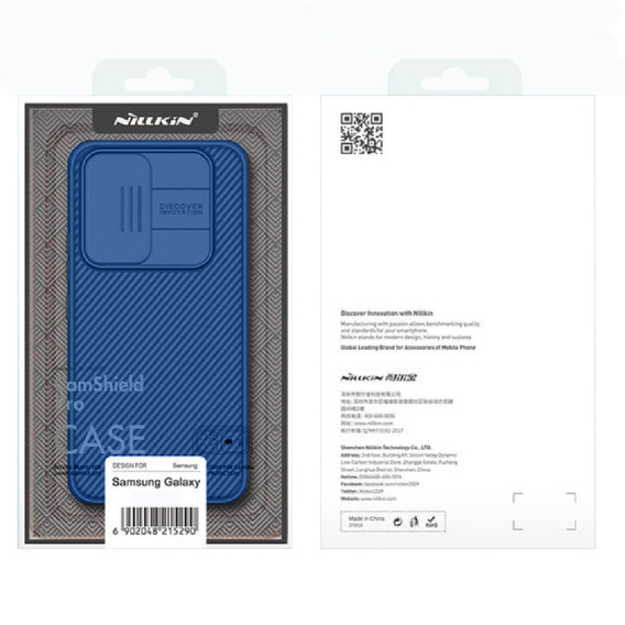Tok Samsung Galaxy A54 5G, páncélozott Nillkin, CamShield Pro, kék