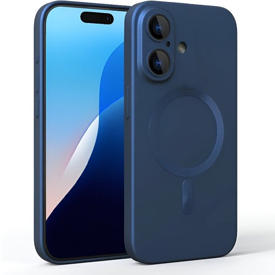 Tok iPhone 16-hoz, ColorMag, MagSafe-hoz, sötétkék