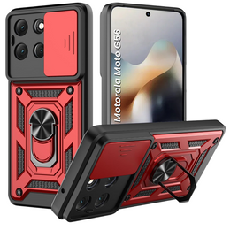 Páncélozott tok Motorola Moto G56 5G, CamShield Slide, kék