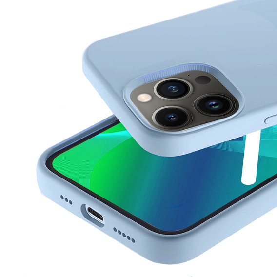 Telefontok a iPhone 14 Pro Max, Silicone Lite, lila