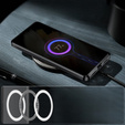 Kameravédő tok Samsung Galaxy S21+ Plus, CamShield MagSafe, átlátszó / fekete