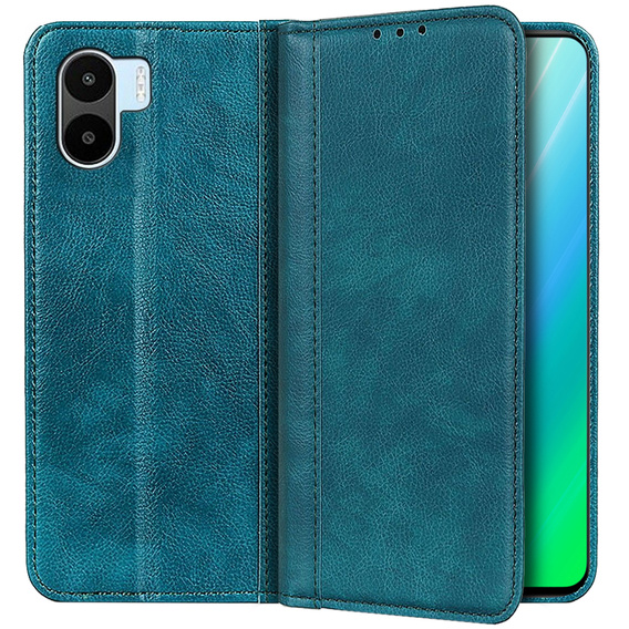 Telefontok a Xiaomi Redmi A1 4G / A2 4G, Wallet Litchi Leather, zöld