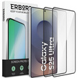 2x edzett üveg ERBORD 3D a Samsung Galaxy S25 Ultra teljes képernyő