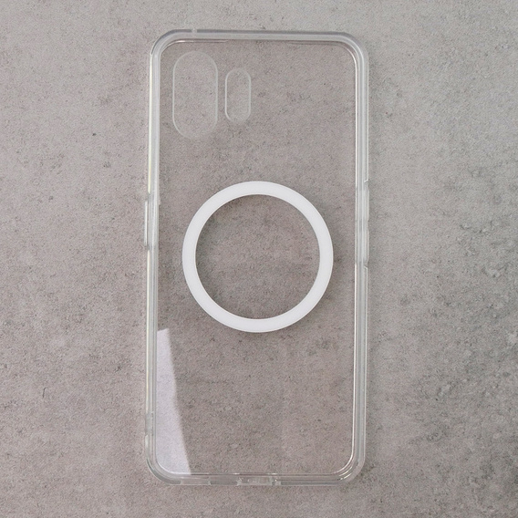 Tok a Nothing Phone 2 készülékhez, Fusion hibrid tok, MagSafe-hoz, átlátszó