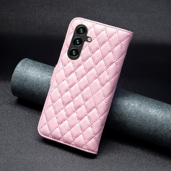 Pattintható tok a Samsung Galaxy A56, Wallet, BINFEN COLOR, rózsaszín