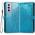 Pattintható tok a Oppo Reno 12 Pro, Mandala, kék