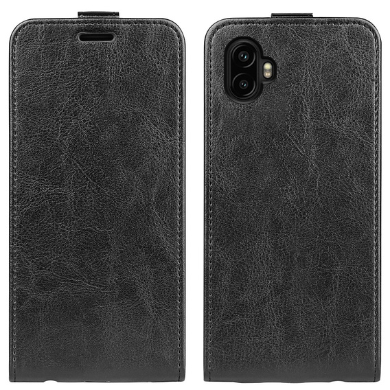Pattintható tok a Samsung Galaxy Xcover 7 Pro, Flip, fekete