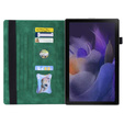 Tok Lenovo Tab M11, Classic, tolltartóval, zöld