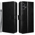 Pattintható tok a CMF Nothing Phone 2 Pro, Crazy Horse Wallet, fekete