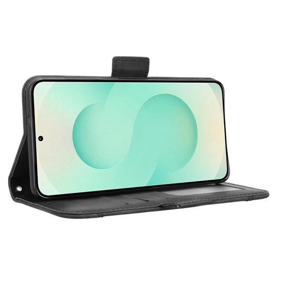 Pattintható tok a Samsung Galaxy S25 Edge, Card Slot, fekete