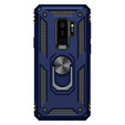 Páncélozott telefontok a Samsung Galaxy S9+ Plus, Nox Case Ring, kék