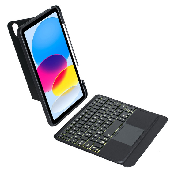 Tok + billentyűzet iPad 10.9 2022 10 GEN, keyboard Pen Slot, fekete