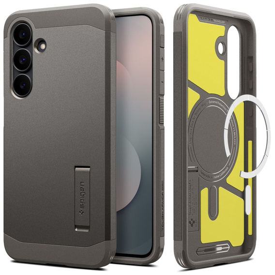 Spigen Tough Armor Mag – páncélozott tok MagSafe gyűrűvel Samsung Galaxy S25 FE készülékekhez