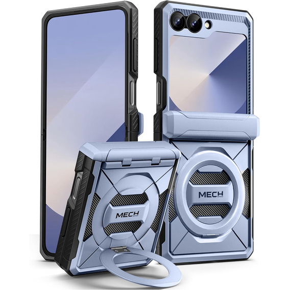 Tongate MECH tok MagSafe-val Samsung Galaxy Z Flip7 FE / Z Flip6, kék