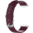 Bőrszíj Samsung Galaxy Fit 3 készülékhez, bordó színű