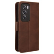 Pattintható tok a Oppo Reno 12, Card Slot, barna