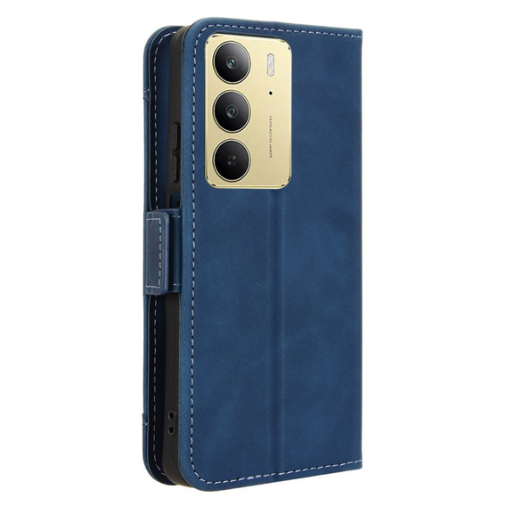 Pattintható tok a Realme 14X / Realme C75, Card Slot, sötétkék