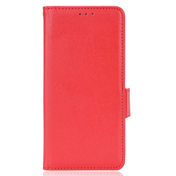 Pattintható tok a Ulefone Note 12P, Wallet Litchi Magnet, piros
