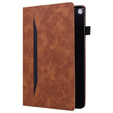 Tok Samsung Galaxy Tab S6 Lite, Classic, tolltartóval, barna
