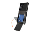 Tok Samsung Galaxy S25 Ultra, Card Holder Kickstand, fekete