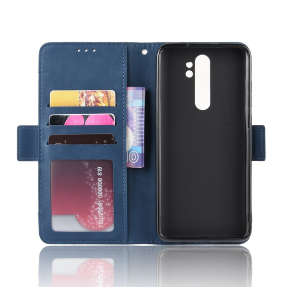 Pattintható tok a Xiaomi Redmi Note 8 Pro, Card Slot, sötétkék