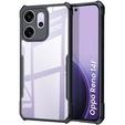 Tok Oppo Reno 14F, megerősített, átlátszó, fekete oldallapokkal
