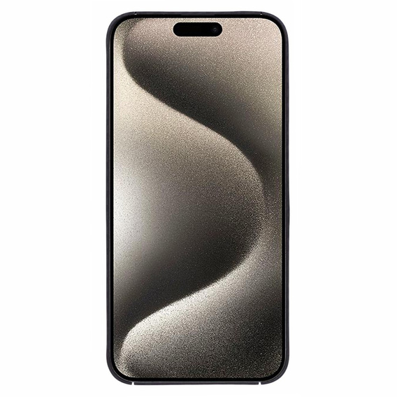 Tok iPhone 15 Pro Max, Aramid Fiber Cover, fekete