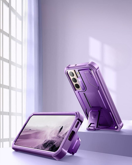 Páncélozott tok a Samsung Galaxy S22, Dexnor Full Body, lila