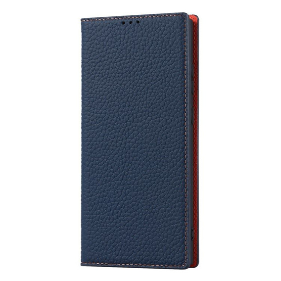 Bőr tok a Samsung Galaxy S23 Plus, ERBORD Grain Leather, tengerészkék