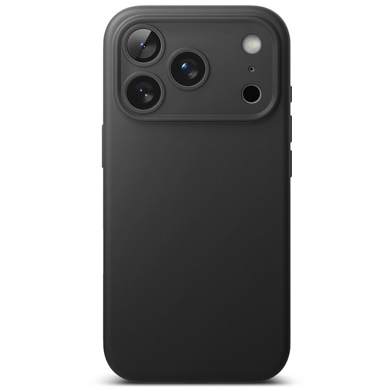 Ringke tok iPhone 17 Pro Max készülékhez, szilikon mágneses MagSafe, fekete