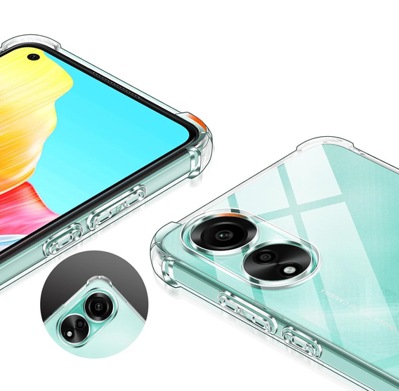 Telefontok a Oppo A78 4G, Dropproof, átlátszó