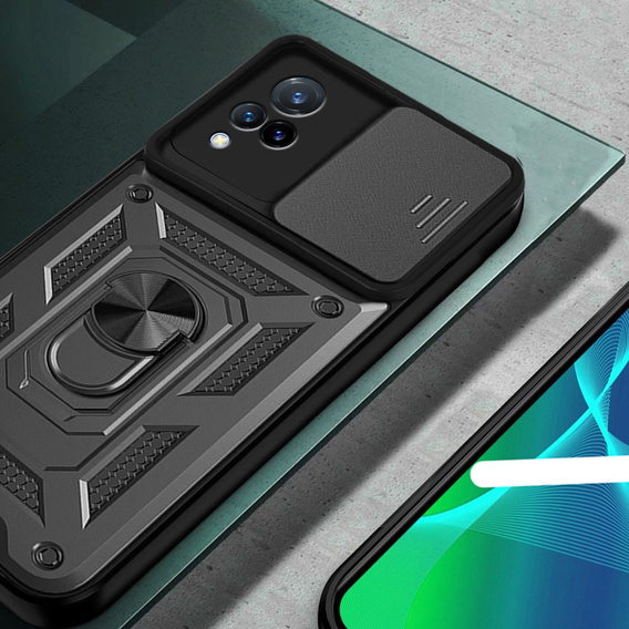 Telefontok a Vivo V21 5G, CamShield Slide, fekete