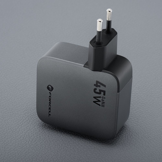 Forcell F-Energy 45 W GaN hálózati töltő USB-C kábellel
