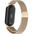 Milánói karkötő szíj tokkal a Xiaomi Smart Band 10 / 9 / 8, pezsgő