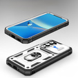 Telefontok a Samsung Galaxy A54 5G, CamShield Slide, fehér / fekete