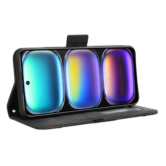 Pattintható tok a Infinix Hot 50 4G, Card Slot, fekete