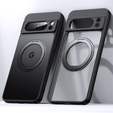 Tok a Google Pixel 8A készülékhez, Fusion Hybrid Kickstand, MagSafe-hoz, átlátszó
