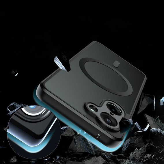 Tok OnePlus Nord CE5-hoz, MagSafe, ERBORD Matt Case, fekete