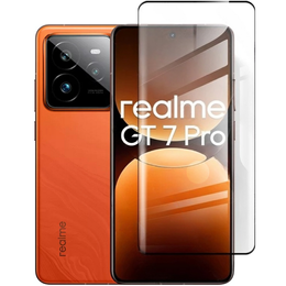 3D edzett üveg Realme GT 7 Pro készülékhez, fekete keret