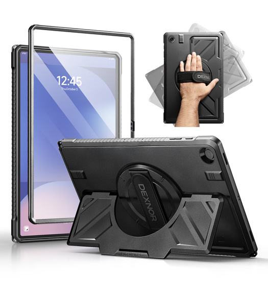 Dexnor 360° tok pánttal és tolltartóval Samsung Galaxy Tab A9+ készülékhez